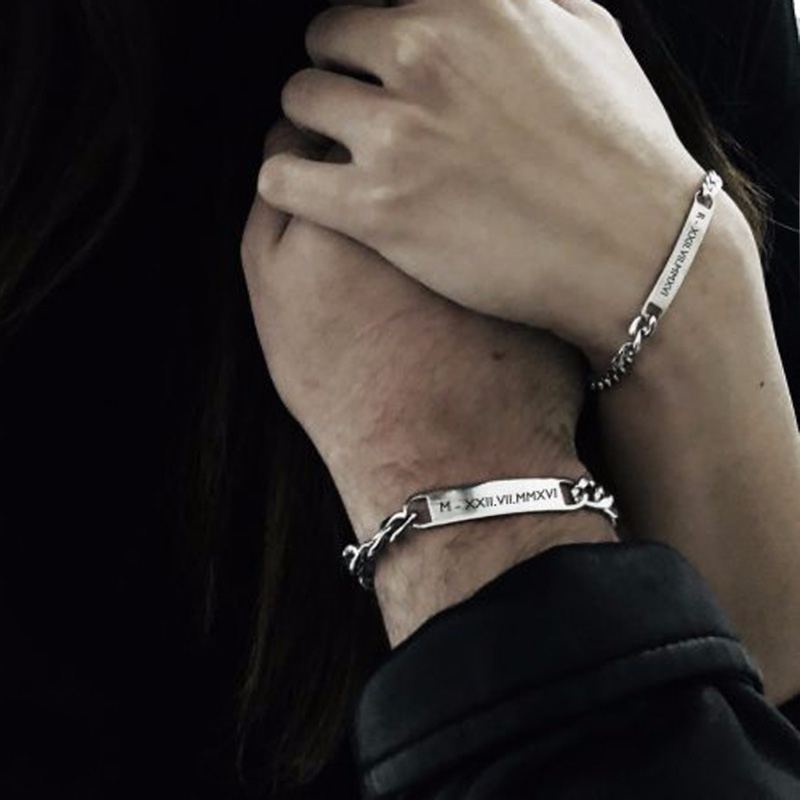 Men Accessories All - Đĩa Id Tag Thanh Vòng Tay
