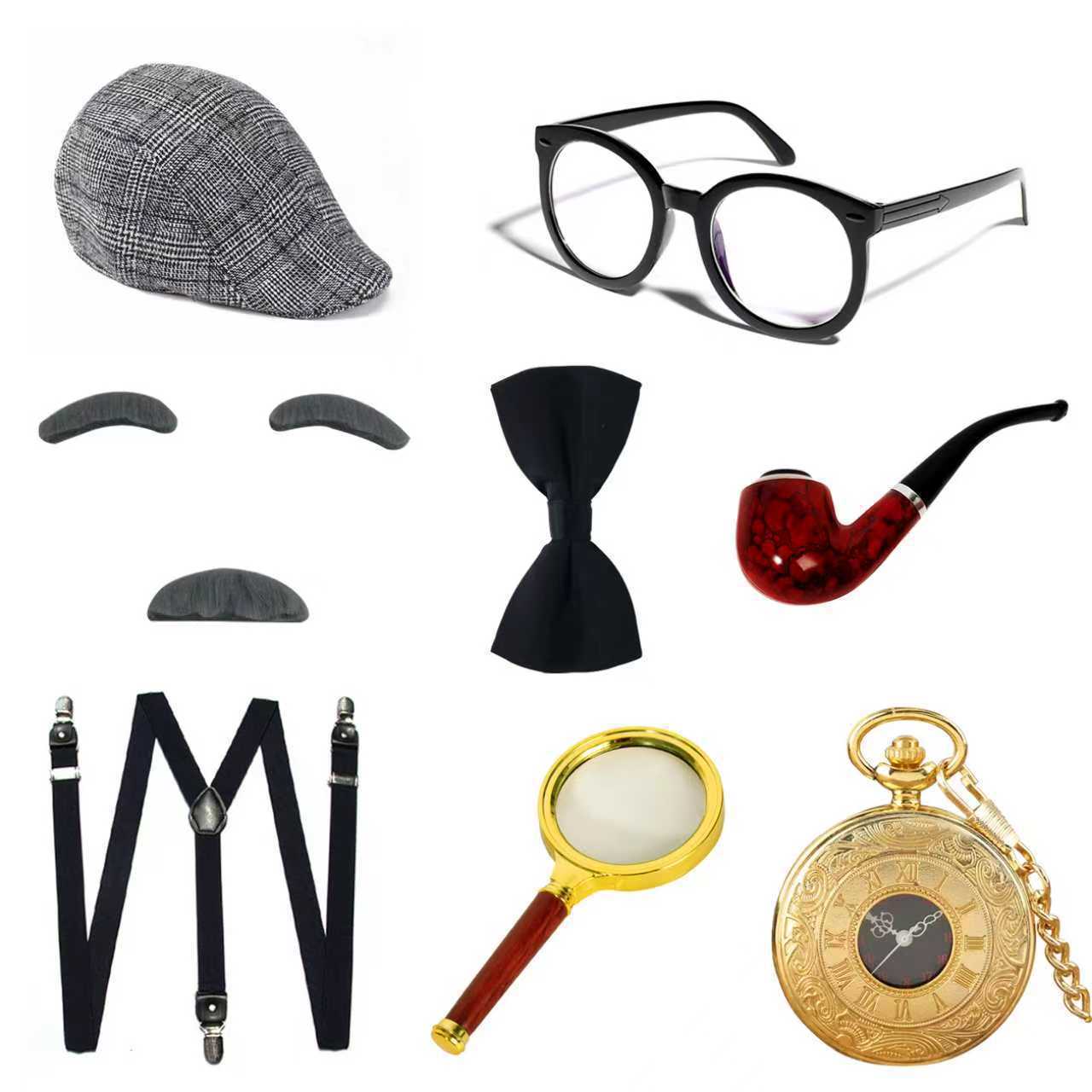 Men Accessories Hat - Halloween Festival Old Man Costume Accessories