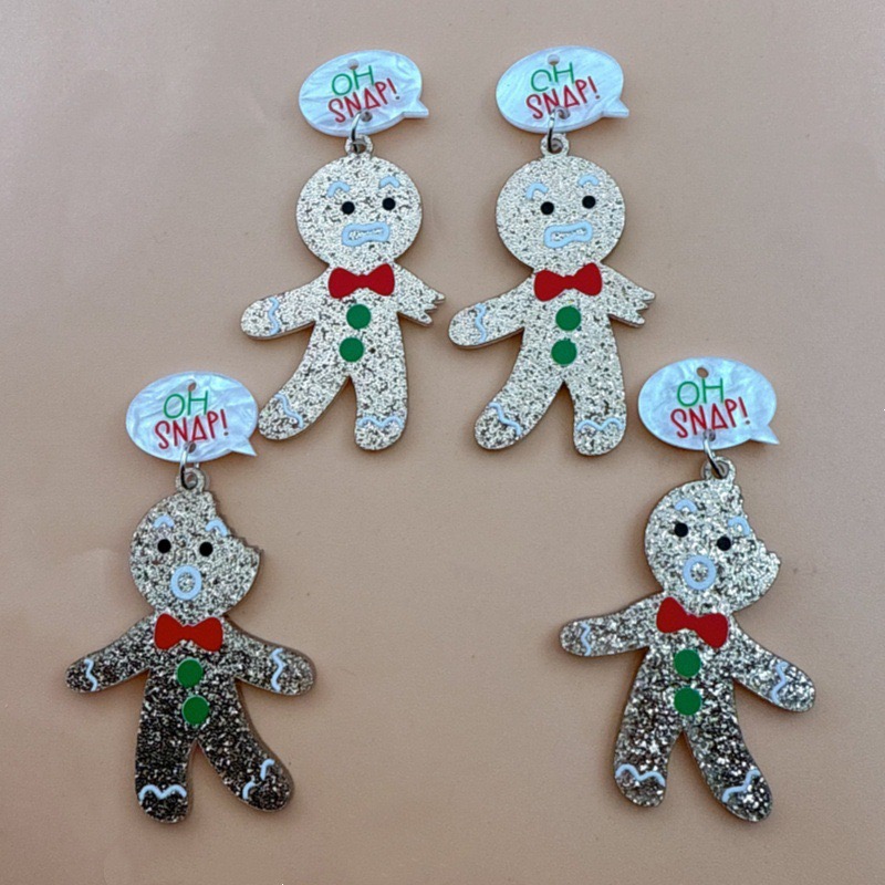 10pcs Cute Christmas Gingerbre - đánh giá và giá Men Accessories Jewelry