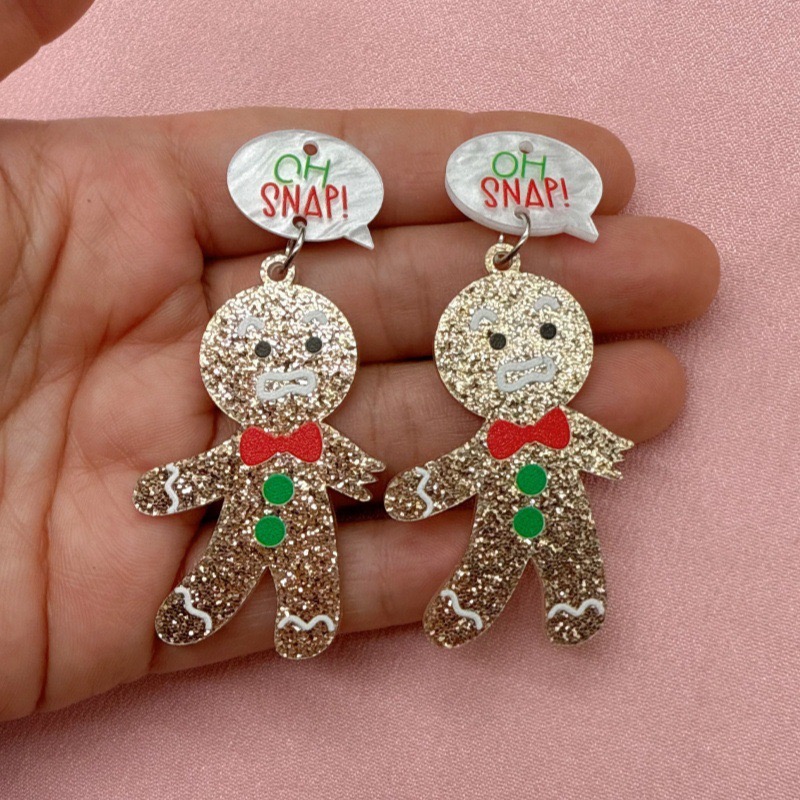 10pcs Cute Christmas Gingerbre - đánh giá và giá Men Accessories Jewelry