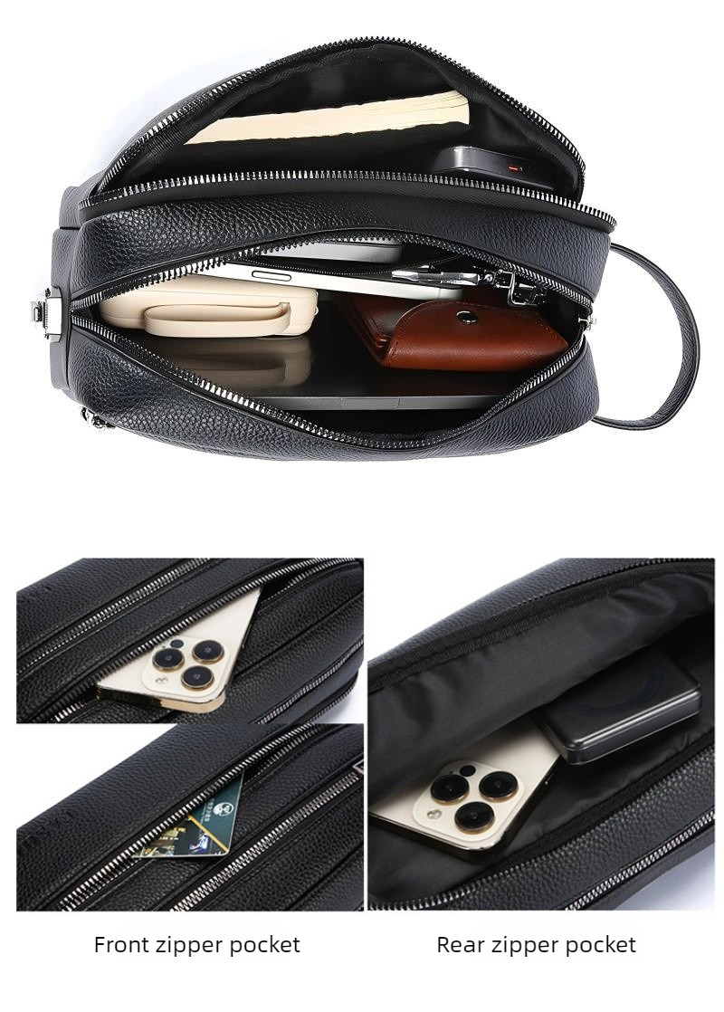 Vintage Men Hand Clutch Bag Mu - đánh giá và giá Travel Organizer Men