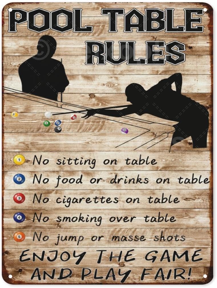 Vintage Room Rules Metal Sign  - đánh giá và giá Men Accessories Rule