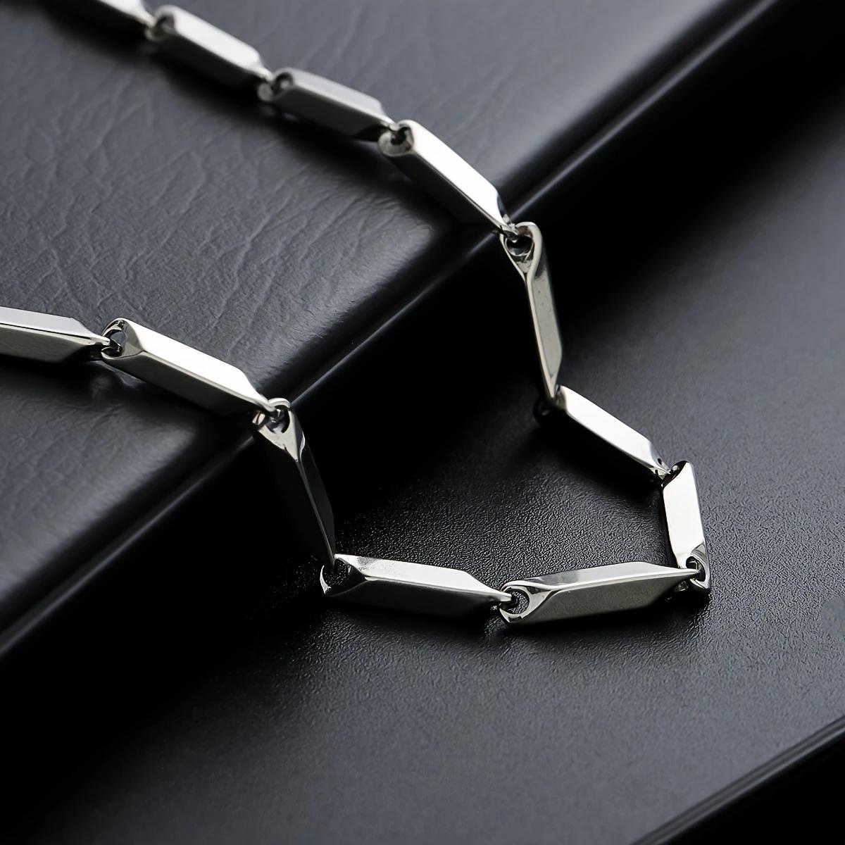 Silvery Curved Cross Stainless - đánh giá và giá Men'S Accessories Jewelry Brands