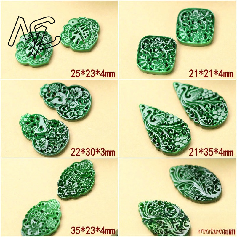 2pcs DIY Natural Dry Green Eme - đánh giá và giá Men Accessories Jewelry