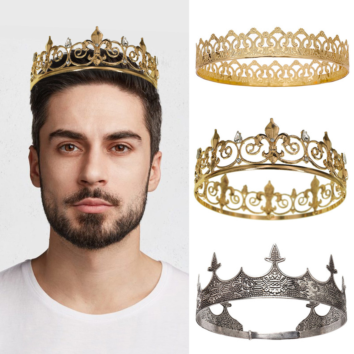 Royal King Queen Crown for Men - đánh giá và giá Men Accessories Hat
