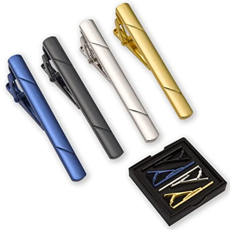 4Pcs Tie Clips For Men Tie Bar - đánh giá và giá Men Accessories Gift