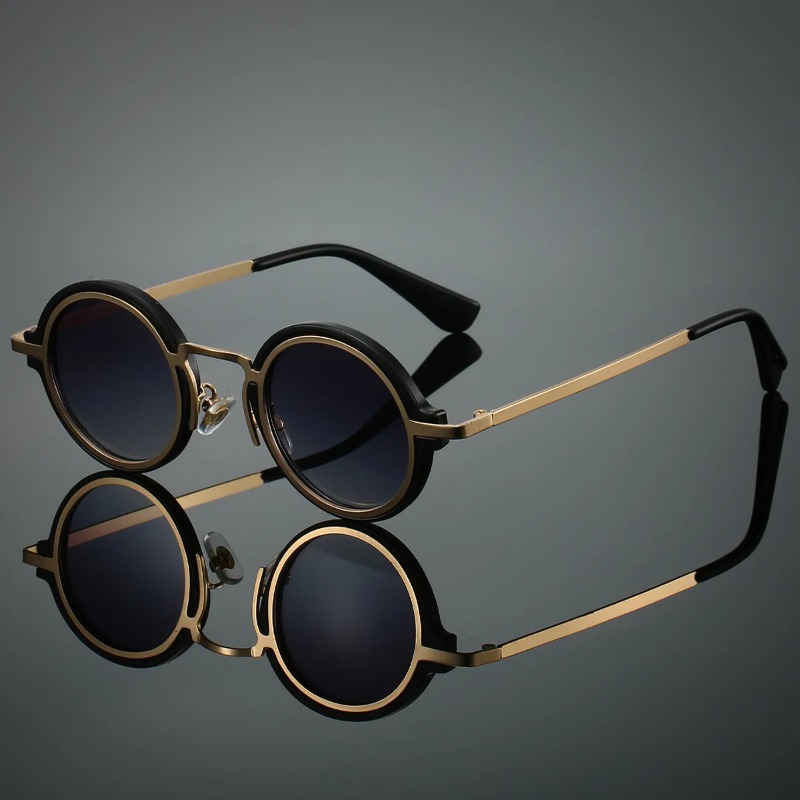 New Retro Metal Round Frame Su - đánh giá và giá Quality Men'S Accessories