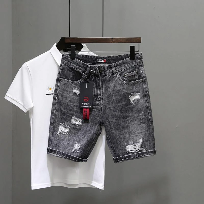 Men's Short Jeans Pants Black  - đánh giá và giá Men'S Accessories For Jeans